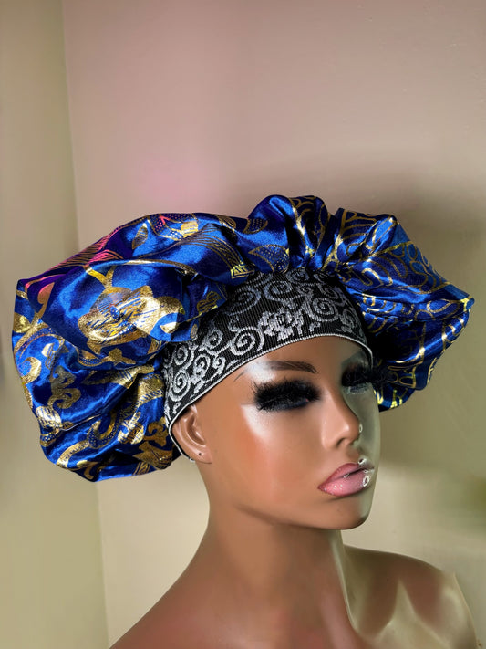 XL West African Handmade Pure Silk Hair Bonnet